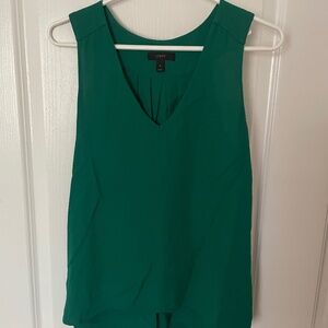 J.Crew emerald green sleeveless blouse